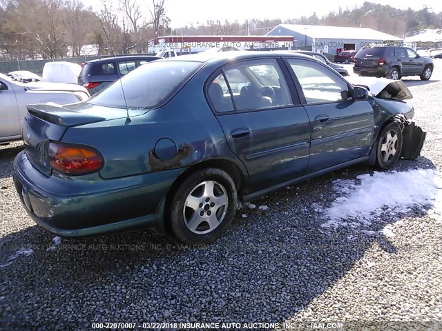 1G1NE52J32M726904 - 2002 CHEVROLET MALIBU LS GREEN photo 4