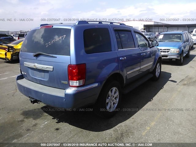 1A8HW58N98F131086 - 2008 CHRYSLER ASPEN LIMITED BLUE photo 4