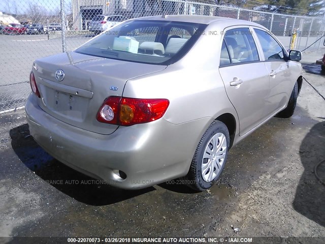 2T1BU4EE5AC354340 - 2010 TOYOTA COROLLA S/LE/XLE BEIGE photo 4