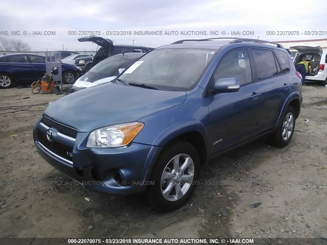 2T3YK4DV7AW005980 - 2010 TOYOTA RAV4 LIMITED Mavi foto 2