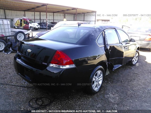 2G1WA5E30E1120764 - 2014 CHEVROLET IMPALA LIMITED LS BLACK photo 4