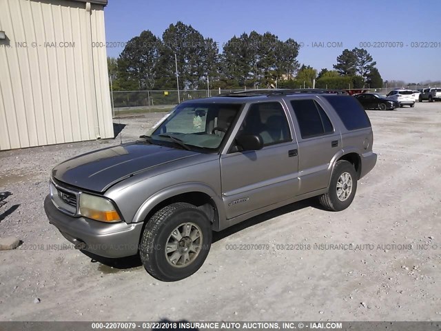 1GKDT13WXY2286426 - 2000 GMC JIMMY / ENVOY  Pewter photo 2