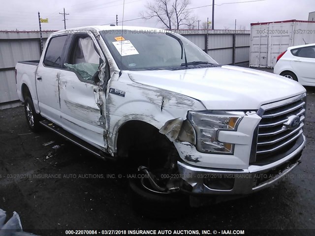 1FTEW1CF3HKC42341 - 2017 FORD F150 SUPERCREW WHITE photo 1