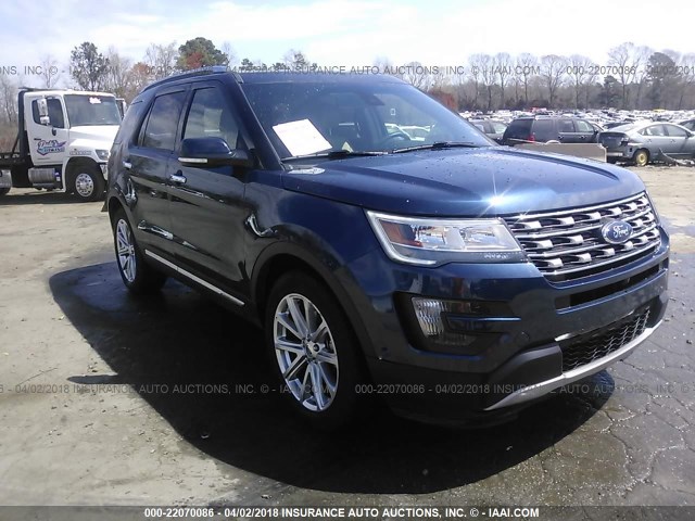 1FM5K8FH4GGB49276 - 2016 FORD EXPLORER LIMITED 蓝色 照片 1