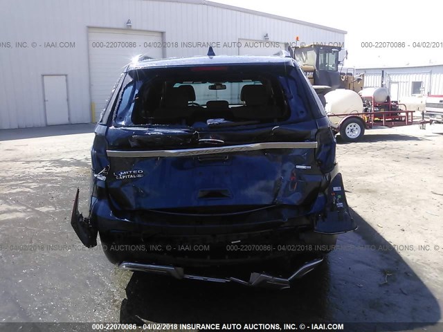 1FM5K8FH4GGB49276 - 2016 FORD EXPLORER LIMITED 蓝色 照片 6