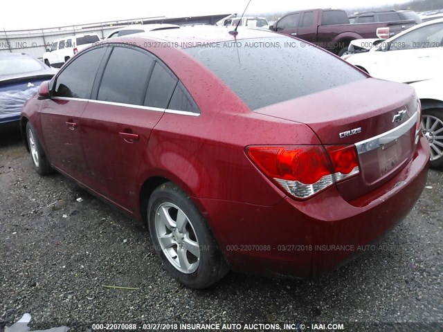 1G1PE5S9XB7247053 - 2011 CHEVROLET CRUZE LT RED photo 3