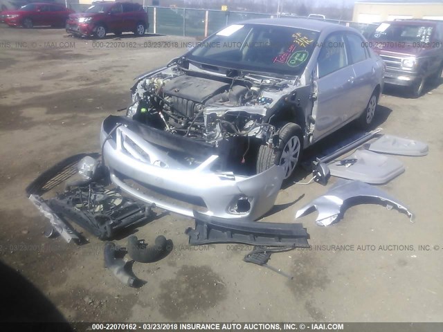 2T1BU4EE8BC578932 - 2011 TOYOTA COROLLA S/LE SILVER photo 6