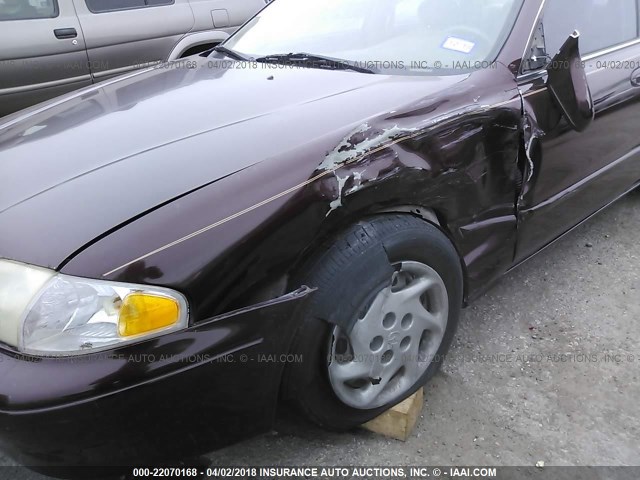 1YVGF22CX15226724 - 2001 MAZDA 626 ES/LX BURGUNDY photo 6