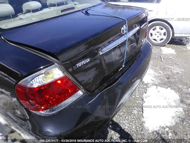 4T1BF30K25U083789 - 2005 TOYOTA CAMRY LE/XLE/SE BLACK photo 6