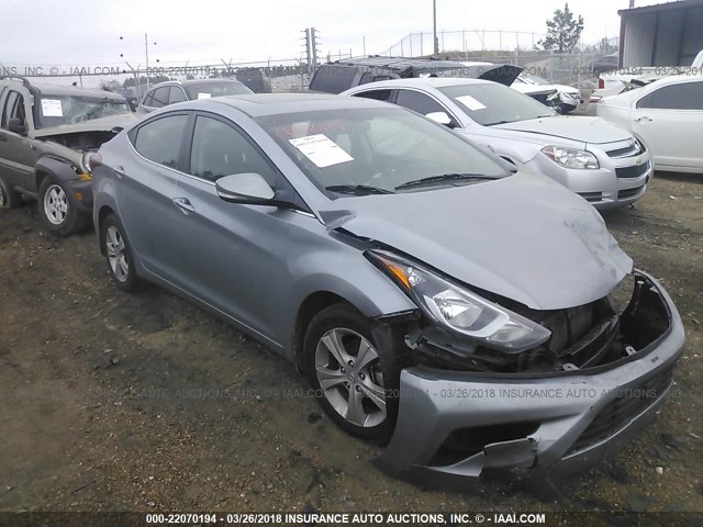 5NPDH4AE7GH791314 - 2016 HYUNDAI ELANTRA SE/SPORT/LIMITED SILVER photo 1