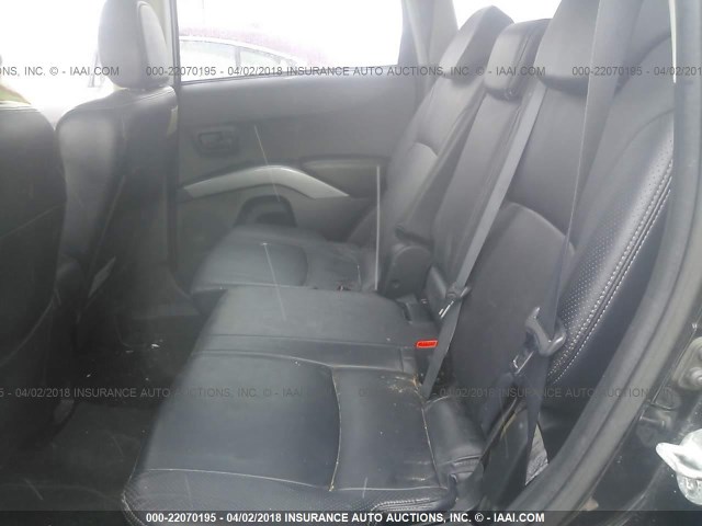 JA4MS41X27Z013167 - 2007 MITSUBISHI OUTLANDER XLS BLACK photo 8