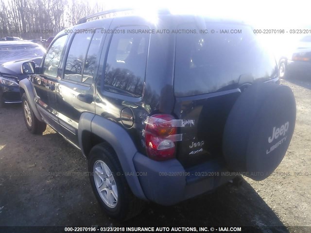 1J4GL48K34W269044 - 2004 JEEP LIBERTY SPORT 黑色 照片 3