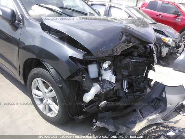 5J8TB3H35FL008904 - 2015 ACURA RDX GRAY photo 6