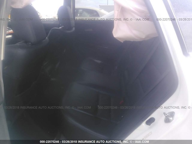 5J6TF1H50CL003947 - 2012 HONDA CROSSTOUR EXL თეთრი ფოტო 8