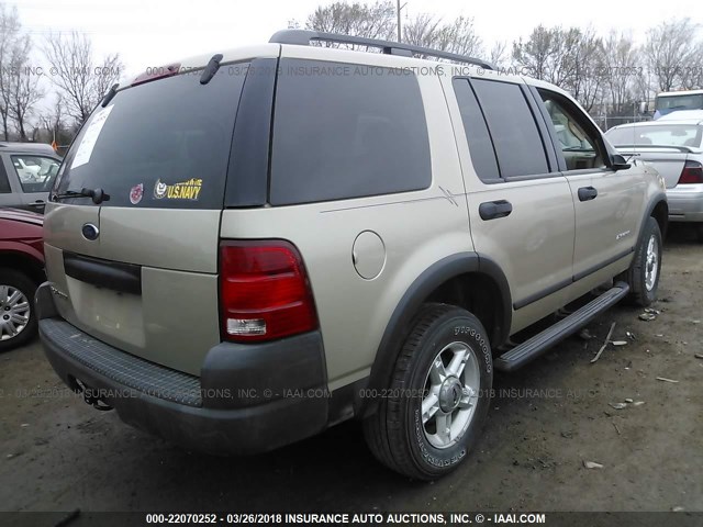 1FMZU72K94UB17640 - 2004 FORD EXPLORER XLS/XLS SPORT TAN photo 4