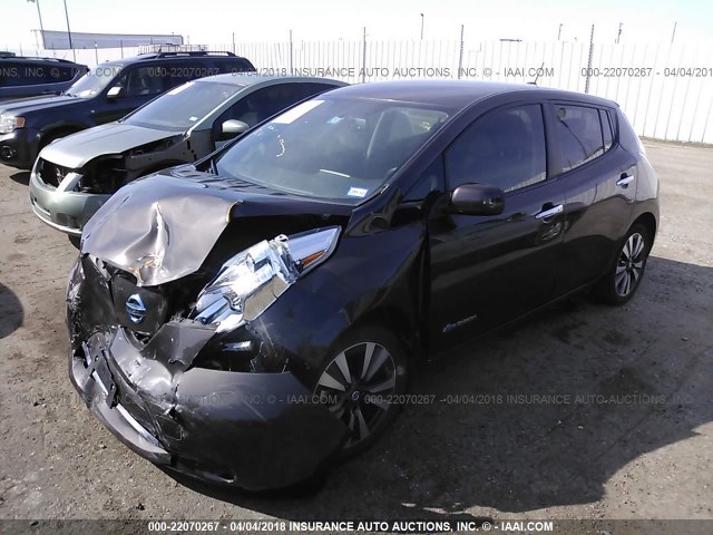 1N4BZ0CP0GC303446 - 2016 NISSAN LEAF SV/SL Pewter photo 2