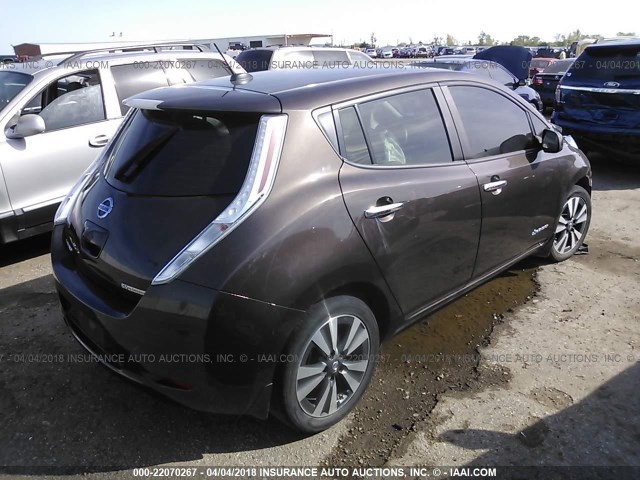 1N4BZ0CP0GC303446 - 2016 NISSAN LEAF SV/SL Pewter photo 4