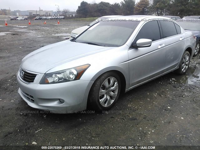 1HGCP368X9A041185 - 2009 HONDA ACCORD EXL SILVER photo 2