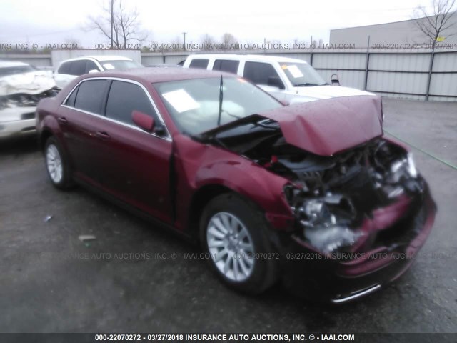 2C3CCAAG3EH140802 - 2014 CHRYSLER 300 MAROON photo 1