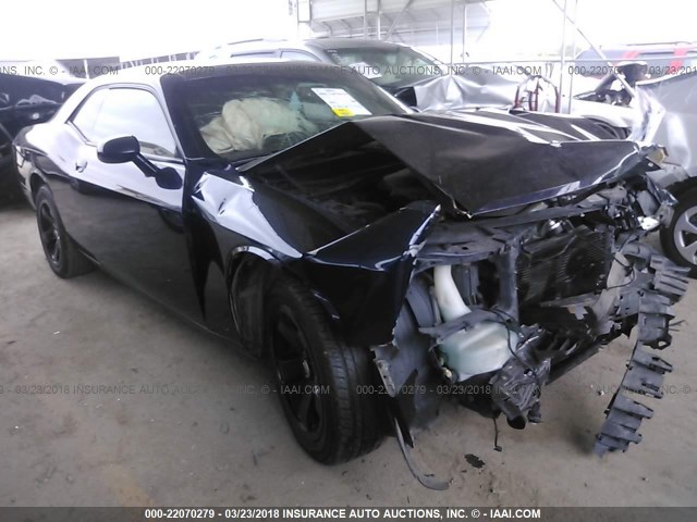 2C3CDYAGXCH158197 - 2012 DODGE CHALLENGER SXT BLUE photo 1