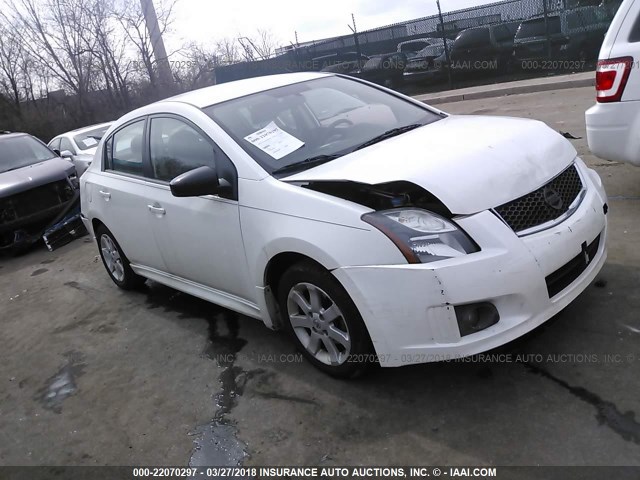 3N1AB6AP4BL665604 - 2011 NISSAN SENTRA 2.0/2.0S/SR/2.0SL WHITE photo 1