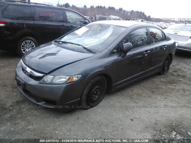 2HGFA1F32AH509780 - 2010 HONDA CIVIC VP GRAY photo 2