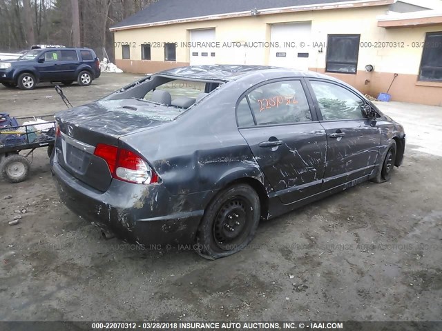 2HGFA1F32AH509780 - 2010 HONDA CIVIC VP GRAY photo 4