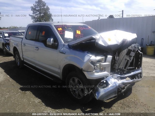 1FTEW1CF4FKF23836 - 2015 FORD F150 SUPERCREW SILVER photo 1