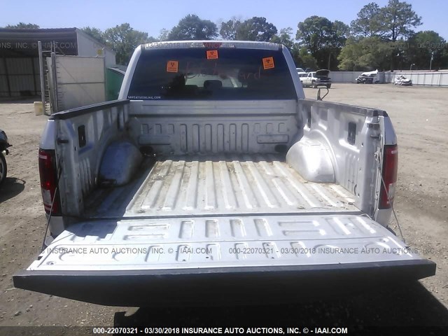 1FTEW1CF4FKF23836 - 2015 FORD F150 SUPERCREW SILVER photo 8