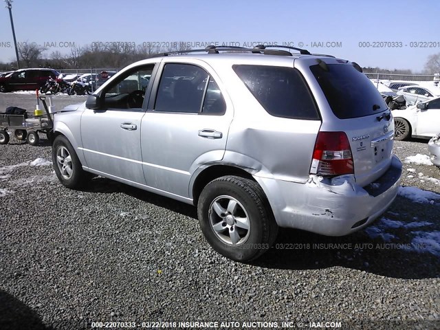 KNDJD736975668023 - 2007 KIA SORENTO EX/LX SILVER photo 3