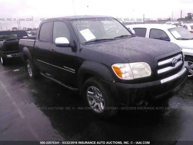 5TBET34105S473864 - 2005 TOYOTA TUNDRA DOUBLE CAB SR5 BLACK photo 1