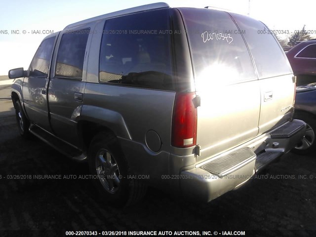 1GYEK63R4YR227951 - 2000 CADILLAC ESCALADE LUXURY ოქროსფერი ფოტო 3