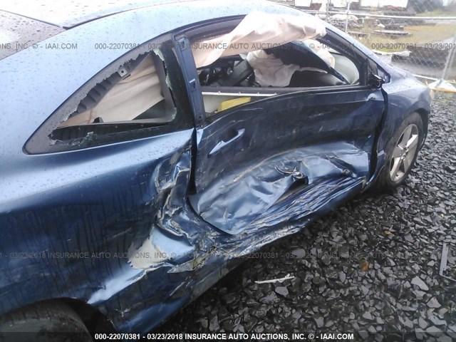 2HGFG11958H511012 - 2008 HONDA CIVIC EXL BLUE photo 6