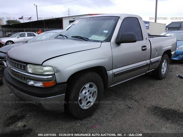 1GCEC14W6YZ140997 - 2000 CHEVROLET SILVERADO C1500 BEIGE photo 2