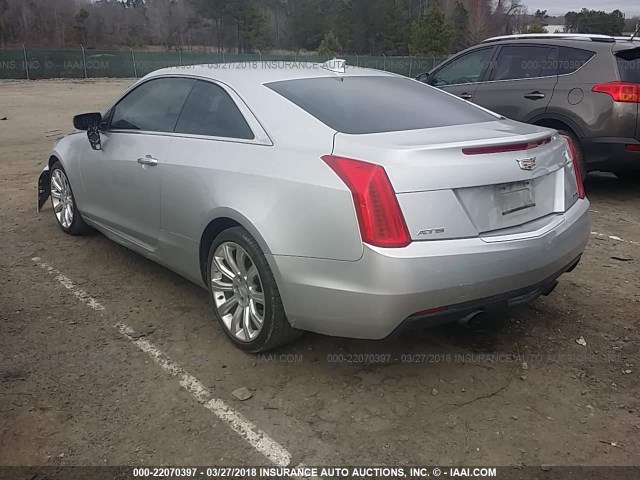 1G6AA1RX7F0112829 - 2015 CADILLAC ATS SILVER photo 3