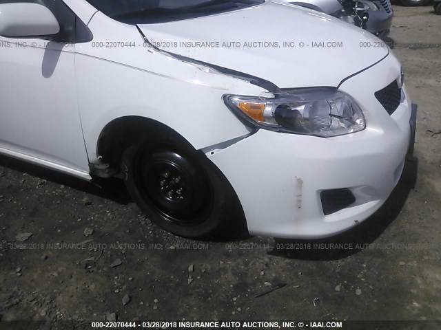 1NXBU4EE5AZ234309 - 2010 TOYOTA COROLLA S/LE/XLE WHITE photo 6