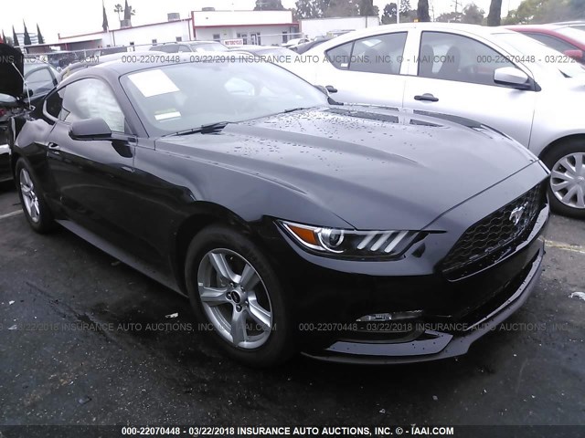 1FA6P8AM5H5323471 - 2017 FORD MUSTANG BLACK photo 1