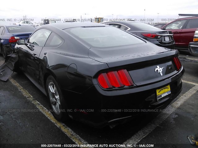 1FA6P8AM5H5323471 - 2017 FORD MUSTANG BLACK photo 3