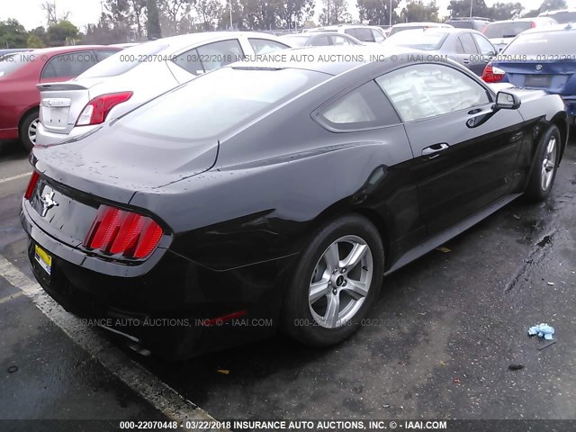 1FA6P8AM5H5323471 - 2017 FORD MUSTANG BLACK photo 4