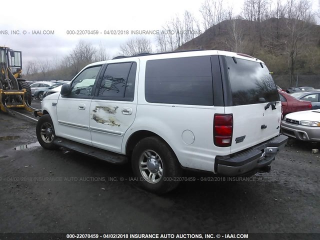 1FMEU15L51LA61861 - 2001 FORD EXPEDITION XLT Weiß Foto 3