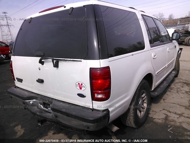1FMEU15L51LA61861 - 2001 FORD EXPEDITION XLT Weiß Foto 4