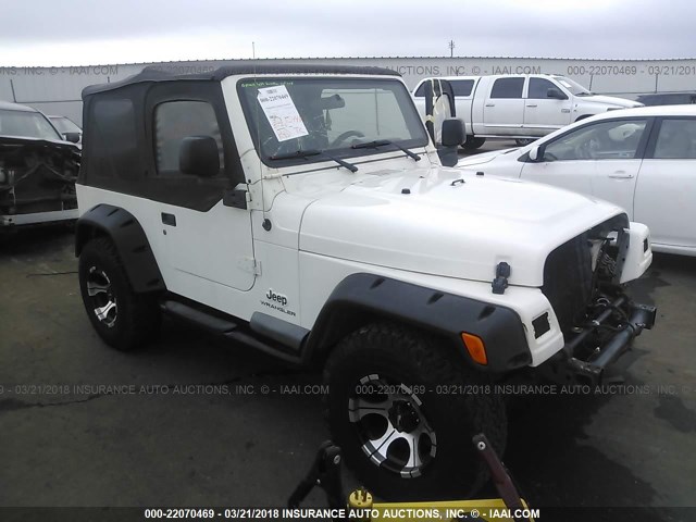 1J4FA29153P370736 - 2003 JEEP WRANGLER / TJ SE WHITE photo 1