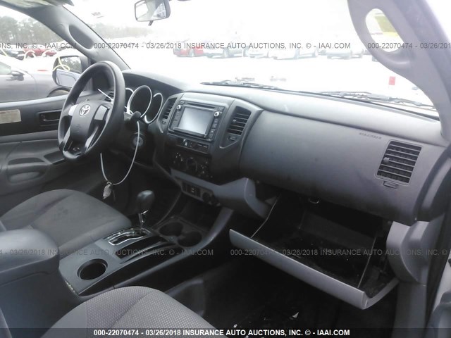 5TFTX4CN6EX042596 - 2014 TOYOTA TACOMA ACCESS CAB WHITE photo 5