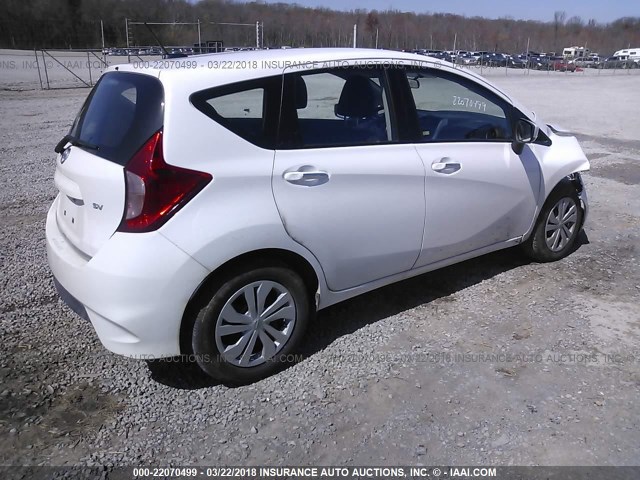 3N1CE2CP1HL368403 - 2017 NISSAN VERSA NOTE S/S PLUS/SV/SL/SR WHITE photo 4