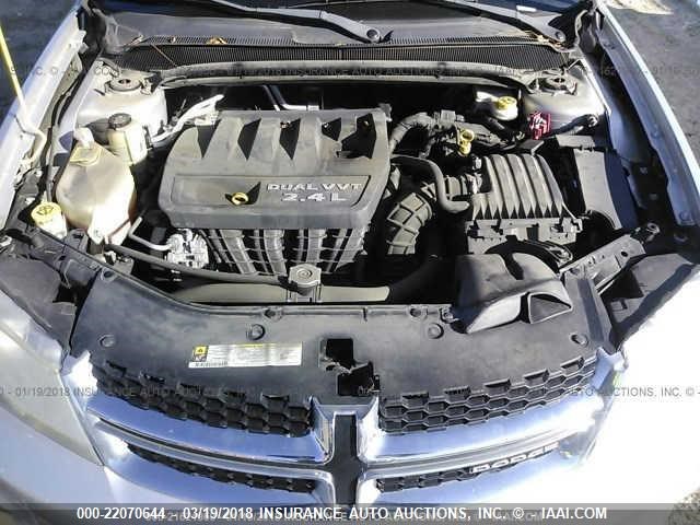 1B3BD4FB9BN541858 - 2011 DODGE AVENGER EXPRESS SILVER photo 10