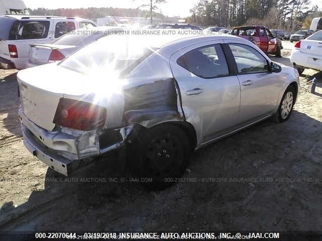 1B3BD4FB9BN541858 - 2011 DODGE AVENGER EXPRESS SILVER photo 4