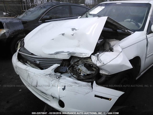 1G1ND52T6X6200878 - 1999 CHEVROLET MALIBU WHITE photo 6