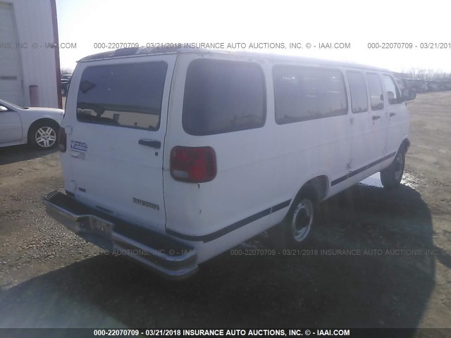 2B5WB35Z7XK539083 - 1999 DODGE RAM WAGON B3500 WHITE photo 4