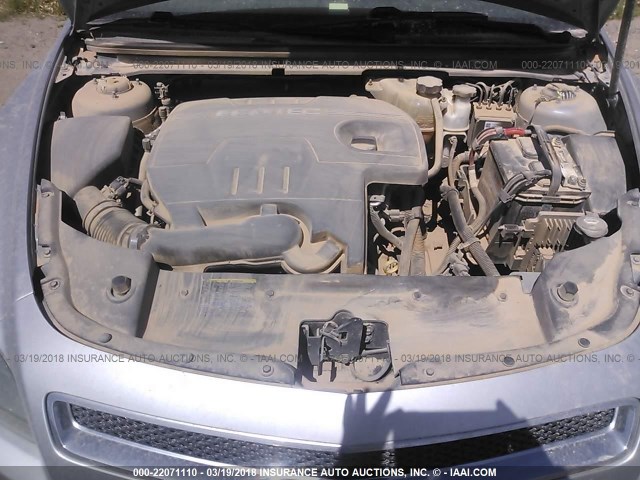 1G1ZC5E06A4119128 - 2010 CHEVROLET MALIBU 1LT SILVER photo 10