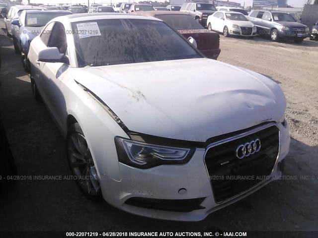 WAUCFAFRXEA069316 - 2014 AUDI A5 PREMIUM WHITE photo 1